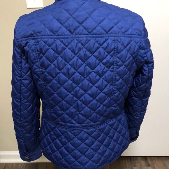 Charter Club Jacket Quilted Blue SZ M EUC - Picture 3 of 5